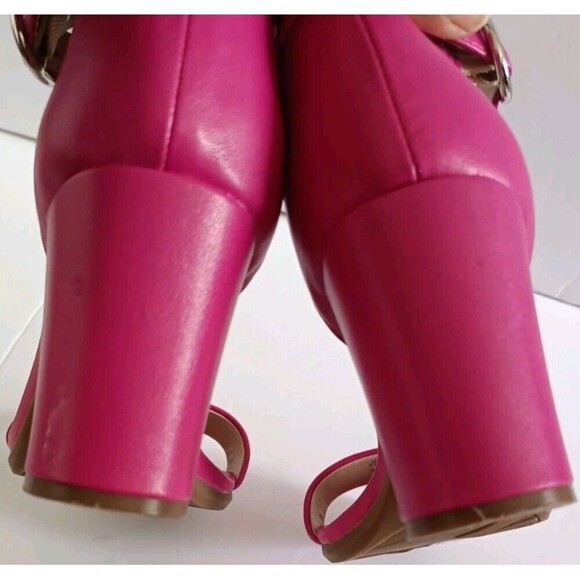 LIFE STRIDE Ankle Strap Sandals Averly Size 8.5 Pink Women's High Heel Shoes - Picture 7 of 11